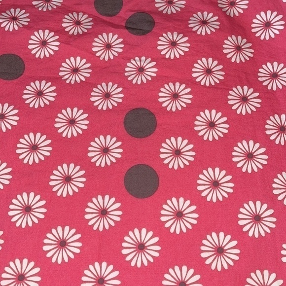 Boden Pink And White Daisy With Brown Dots A Line Skirt - Picture 5 of 6